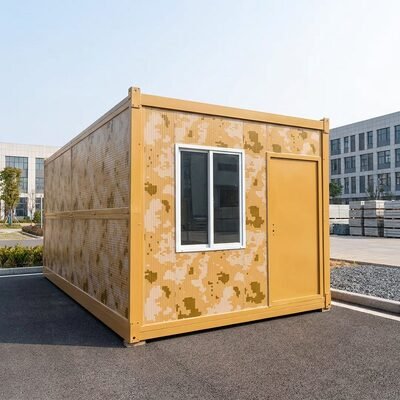 X folding container house installation